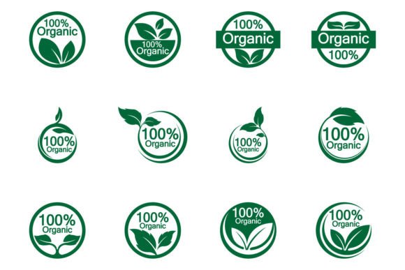 Download 100 Percent Organic Vector Logo Design - Vector Collection