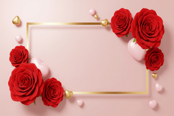 Download Valentine Frame Backgrounds with Hearts - Premium Resources