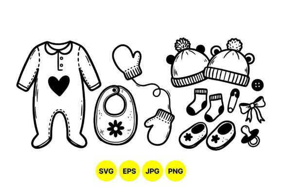Download Cute Baby Clothes Svg Collection - Premium Bundle